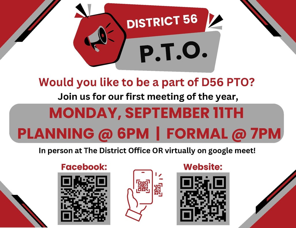 First D56 PTO meeting date and time 